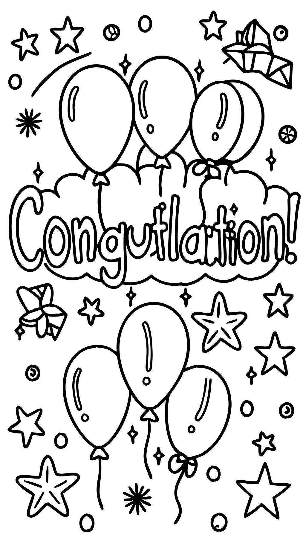 congratulations coloring page